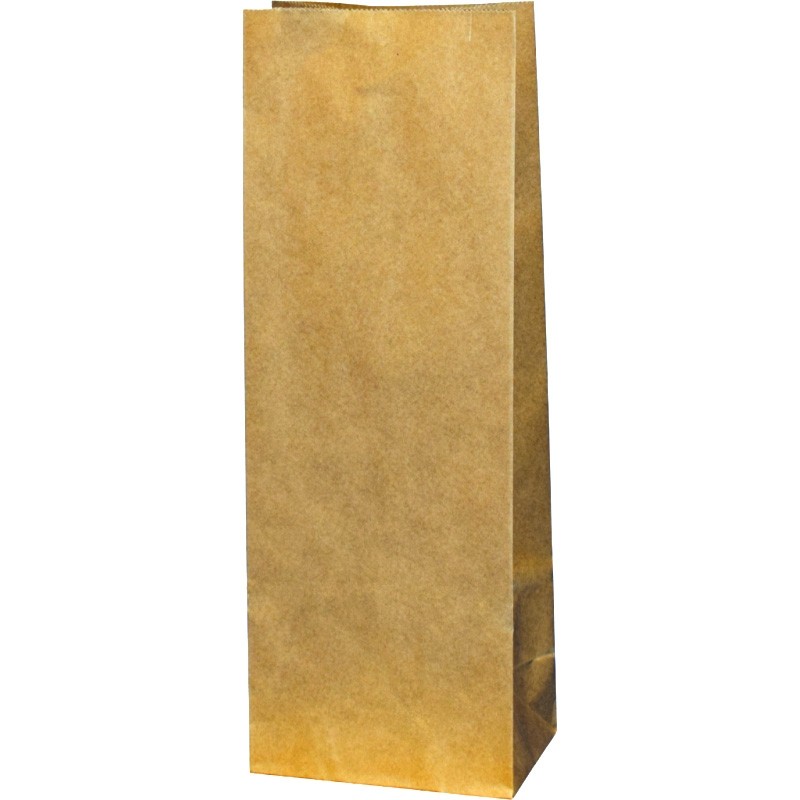 Papiertasche Bodenbeutel braun 10x7x28 cm