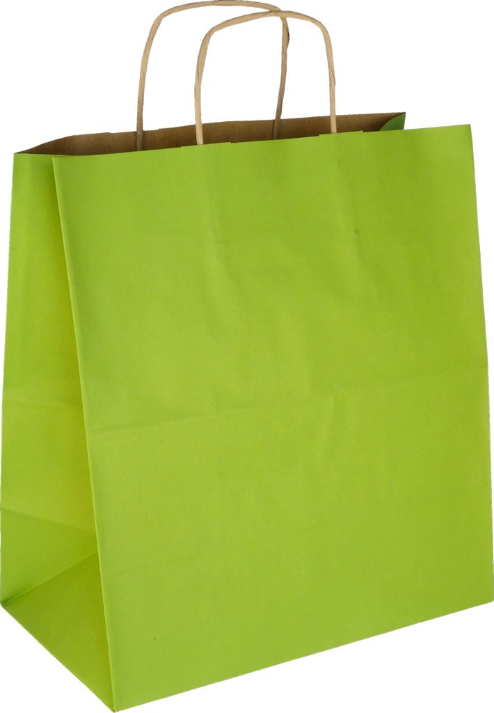 Papiertasche mit Papierkordel EKO PLUS hellgrün
